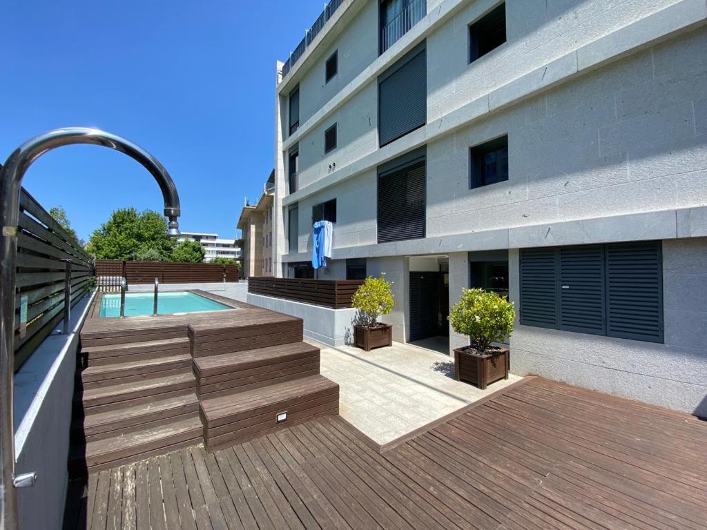 Baiona, Playa Santa Marta, Piscina公寓 外观 照片